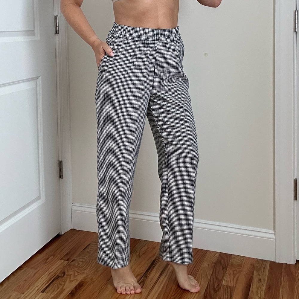 Houndstooth Pattern Slacks With Pockets - Picture 5 of 13